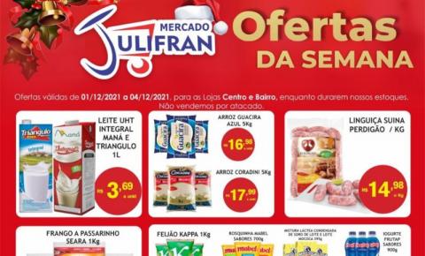 INFORME PUBLICITÁRIO: Confira as ofertas da semana e da Quarta Verde do Mercado Julifran de Fátima do Sulaa
