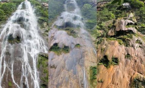 Ponto turístico de Mato Grosso do Sul, cachoeira Boca da Onça está praticamente seca